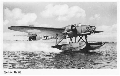 Heinkel He 115 Amphibious Aircraft Luftwaffe Aircraft