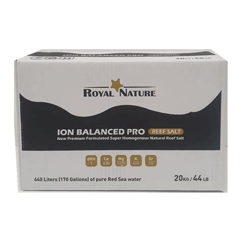 Royal Nature Ion Balanced Pro Kg Carton Natural Salt For Reef