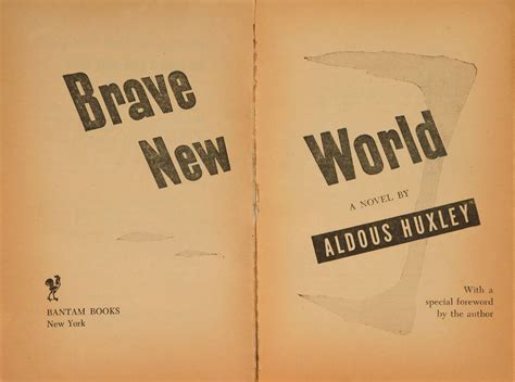 Brave New World Pulp Edition Alduous Huxley