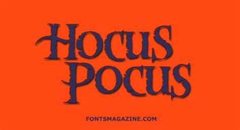 Hocus Pocus Font Download The Fonts Magazine