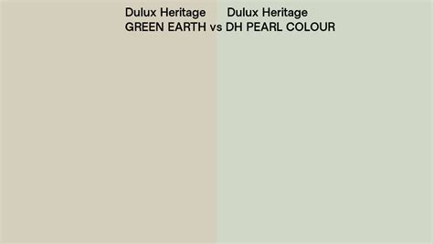 Dulux Heritage GREEN EARTH Vs DH PEARL COLOUR Side By Side Comparison