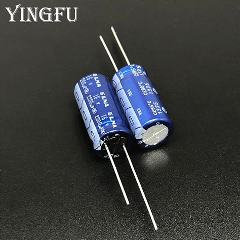 10pcs 2200uf 16v Elna Re3 Series 10x20mm 16v2200uf Audio Capacitor Capacitors Aliexpress