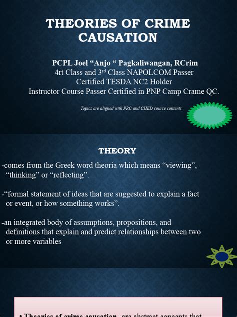 Theories Of Crime Causation Pdf Id Crimes