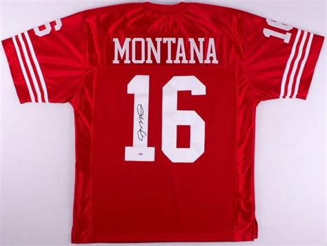 Joe Montana Autographed San Francisco 49ers Jersey Psa Coa Gridiron