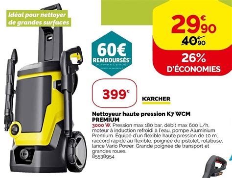 Promo Nettoyeur Haute Pression K7 Wcm Premium Chez Weldom