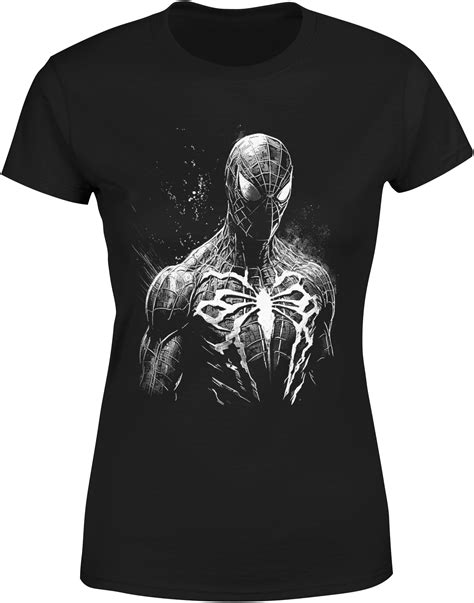 SPIDERMAN KOSZULKA DAMSKA SPIDER MAN MARVEL CZARNA BLUZKA TSHIRT DAMSKI