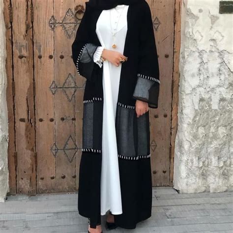 Perlé ouvert Abaya Kimono femmes Tulle Patchwork musulman longue Robe