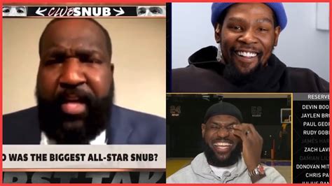 Kevin Durant Roasts Kendrick Perkins During The Allstar Picks YouTube