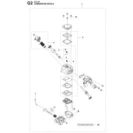 Carburetor Details Assembly For Husqvarna Xp Xpg Chainsaw L S