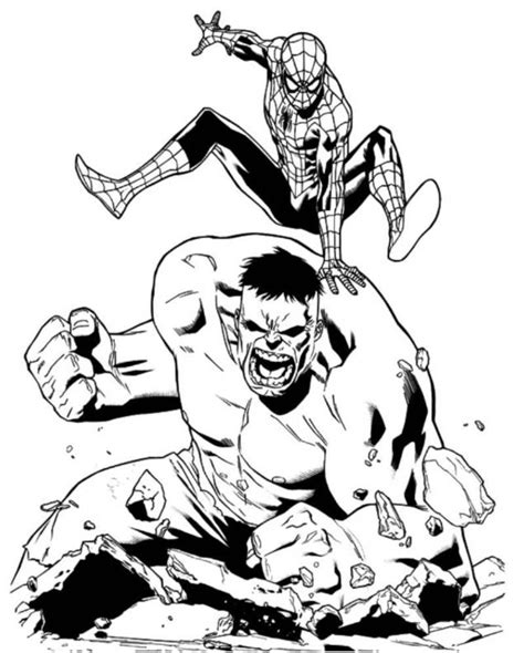 Coloriage Hulk 79117 Super Héros Dessin à Colorier Coloriages à