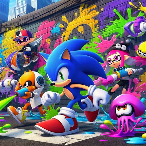 Sonic X Splatoon Ai 1 By Tomartista On Deviantart