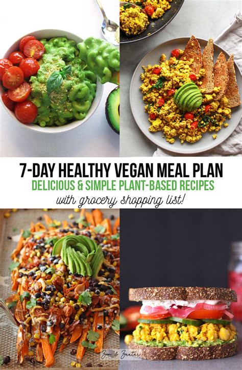 Delicious And Nutritious 7 Day Vegan Meal Plan