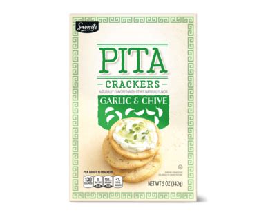 Sea Salt Or Garlic Chive Pita Crackers Savoritz ALDI US