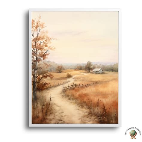 Autumn Country Road Landscape PRINTABLE Wall Art Digital - Etsy