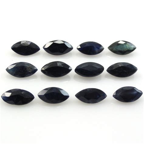 Gemstones BLUE SAPPHIRE 4 CARATS MARQUIS SHAPE 6X3X1 5MM 4 00 MARQUISE