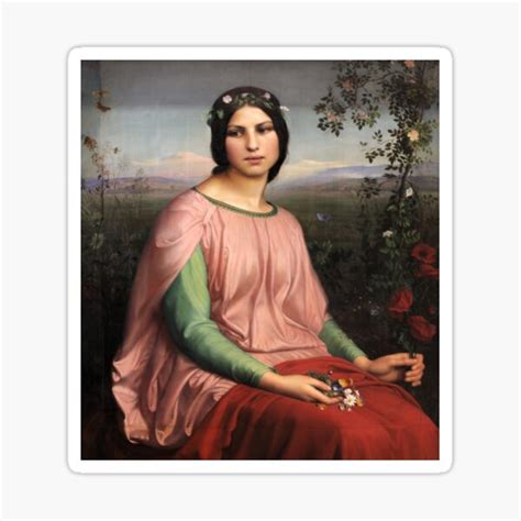 Flower Of The Fields Louis Janmot Sticker For Sale By Superbarts