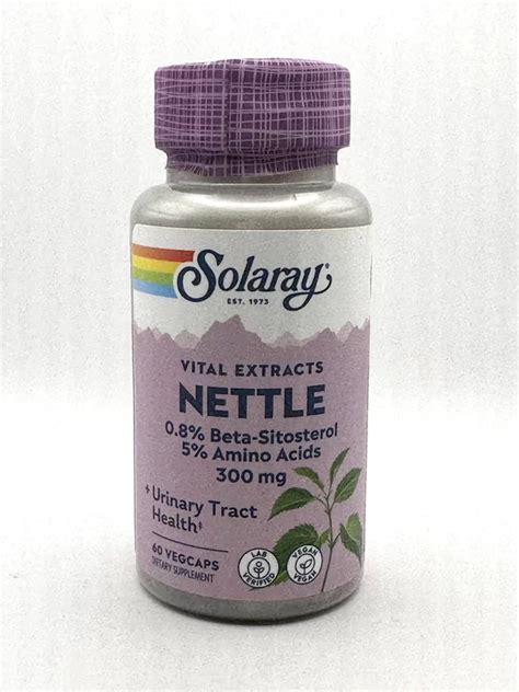 Solaray Nettle Root Extract Vegcaps G W Herbs