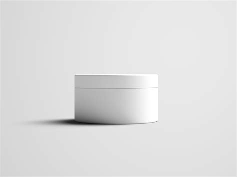 Free White Cream Jar Mockup Psd Psfreebies