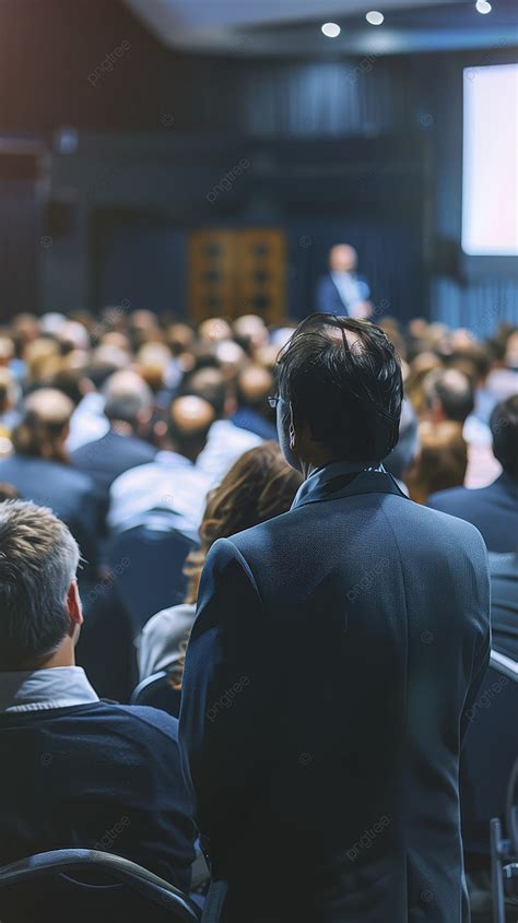 Audiences At Business Conference In A Hall Room With Bright Light