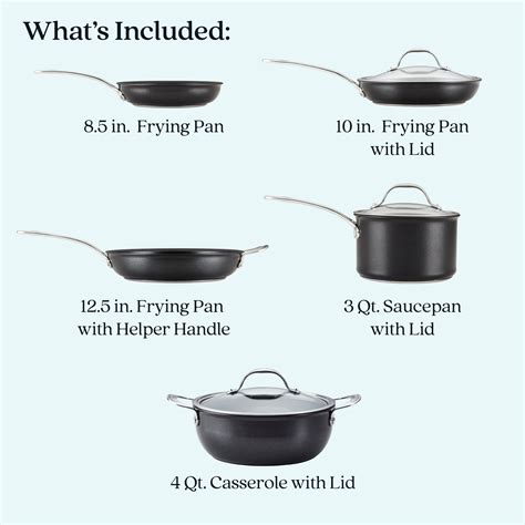 8-Piece Hybrid Nonstick Cookware Set – Anolon