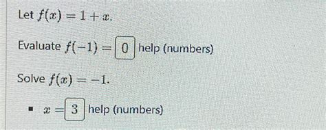 Solved Let F X 1 X Evaluate F 1 0 ﻿help Numbers Solve