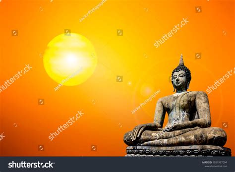Abstract Buddha Sun Light Background Background Stock Photo 1921957004