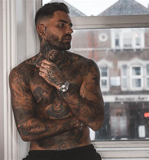 Sexy Tattooed Male Model Guys Men Sweater Getting Old