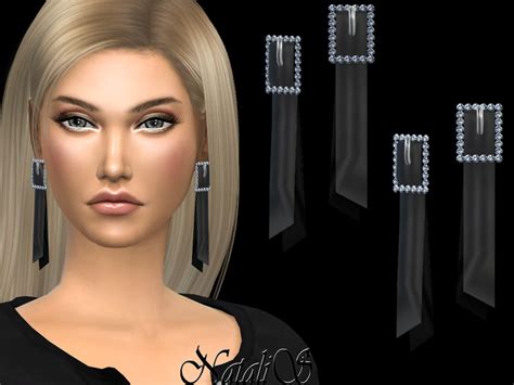 The Sims Resource Nataliscrystal Buckle Earrings