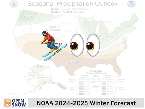 NOAA 2024-2025 Winter Forecast | OpenSnow