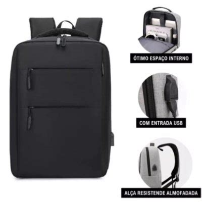 Mochila Bolsa Masculina Notebook Impermeável Reforçada Compre Agora