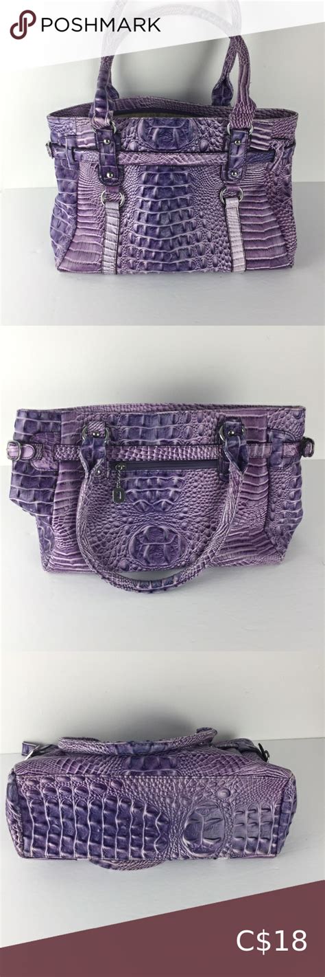 Suisse Purple Faux Alligator Handbag Plus Fashion Fashion Tips