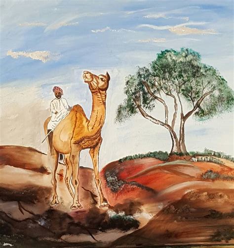 Desert Camel Painting By Wasim Akram Saatchi Art