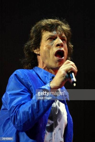 British Pop Star Mick Jagger Of The Rock Group The Rolling Stones