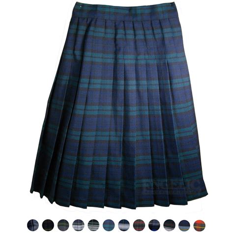 Girls School Uniform Plaid Pleated Skirt - Engelic Uniforms