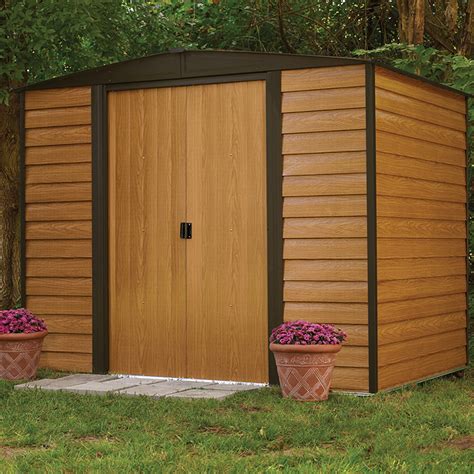 Arrow Woodridge 8 Ft W X 6 Ft D Metal Storage Shed Reviews Wayfair