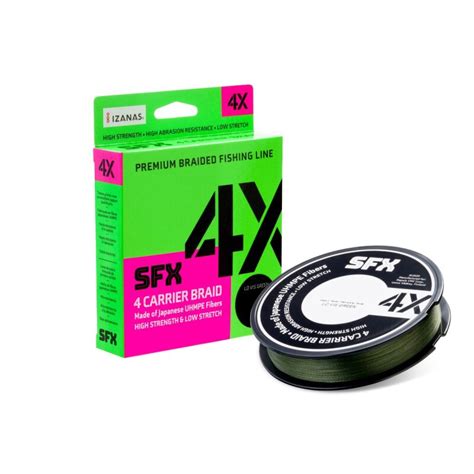 SUFIX SFX 4X Carrier Braid 0 1mm 4 5kg 275m Lo Vis Green 8 03