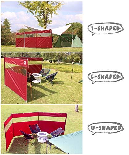 Hikeman Camping Paravent Windshield Avec Fen Tre Grand Tente De Plage