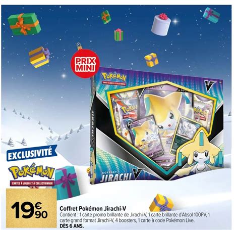 Promo Coffret Pok Mon Jirachi V Chez Carrefour Market