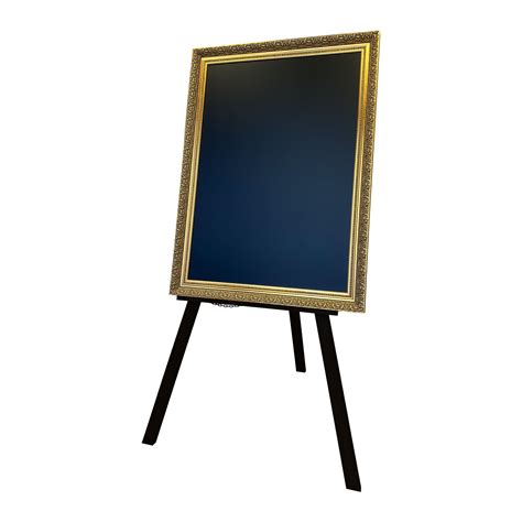 Large Easel With Gold Ornate Framed Chalkboard Majisign