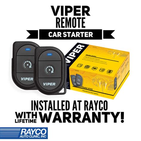 Viper Remote Car Starter – Rayco Auto Clinic INC