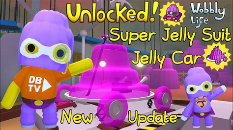 New Update We Unlocked The Jelly Car Super Jelly Suit In Wobbly Life