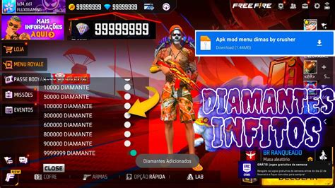 Apk Mod Diamantes Infinitos No Free Fire Atualizado Em Youtube