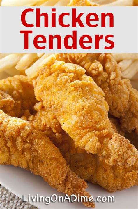 Easy Chicken Tenders Recipe And Dinner Menu