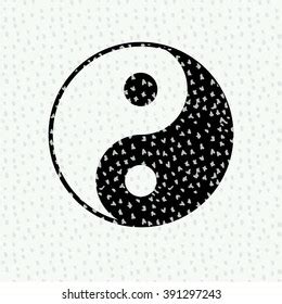 Ying Yang Symbol Harmony Balance Sacred Stock Vector Royalty Free