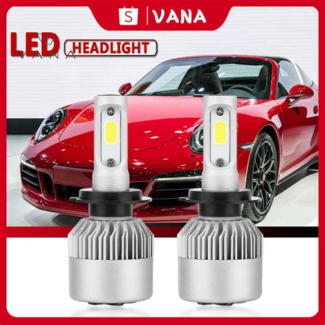 Jual Lampu LED Mobil Headlight Lampu Utama 2Pcs C6 H4 H7 H11 9005 9006