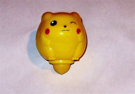 Pokemon Toy Burger King Pikachu Spin Top Spinning Tops Vintage And M