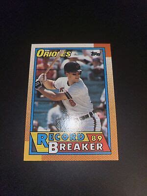 Topps Cal Ripken Jr Baltimore Orioles Record Breaker Baseball Card