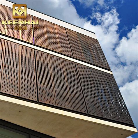 China Exterior Decorative Aluminium Perforated Facade Metal Panel