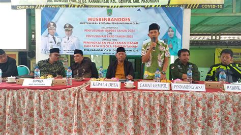 Musrembang Desa Karangrejo Dalam Rangka Penyusunan Rkpdes Tahun