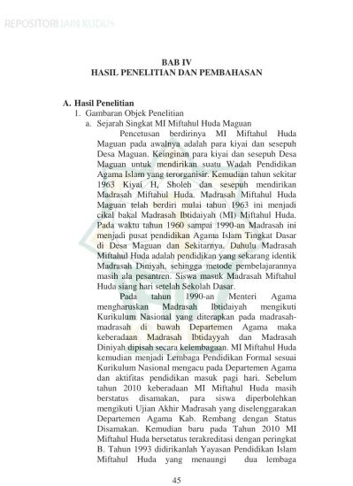 BAB IV HASIL PENELITIAN DAN PEMBAHASAN A